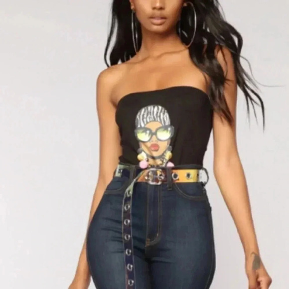 Fashion Nova Bodysuit Textured Black Sz S NWT - Picture 4 of 8